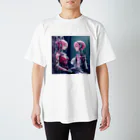 SONESONEの2人のピンクメカニカルガール Regular Fit T-Shirt