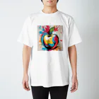 sagimoriのりんごアート Regular Fit T-Shirt