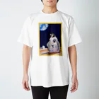 Kasabrankaの惑星を見る猿の親子 スタンダードTシャツ