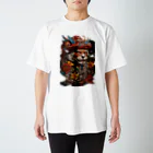 歌゛者髑髏-GASYADOKORO-のペインティングキャット スタンダードTシャツ