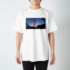 マツリのフォトショップの夕闇と夜空 スタンダードTシャツ