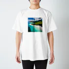 DapperMixの空からの楽園、透明な海グッズ スタンダードTシャツ