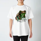 引田玲雄 / Reo Hikitaのカエルメイト(Frog-mates)より「キウイガエル」 Regular Fit T-Shirt