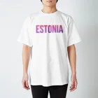 ON NOtEのエストニア ロゴピンク スタンダードTシャツ
