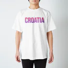 ON NOtEのクロアチア ロゴピンク スタンダードTシャツ