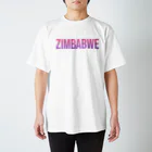ON NOtEのジンバブエ ロゴピンク スタンダードTシャツ
