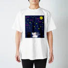 Amasyuiroのmagboxシリーズ　猫月夜 Regular Fit T-Shirt