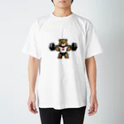 筋トレＭEMOの脚トレから逃げない筋トレMemoクマさんTシャツ スタンダードTシャツ