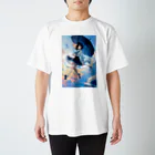 卯月なのかのSky Journey　〜世界最古で最大の恒久的なキャンパスの旅〜　No.5「空の旅人」 Regular Fit T-Shirt