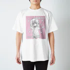 ライカのお店屋さんのKAWAII女の子（桃色） スタンダードTシャツ