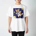 コーギーライフの宇宙に行ったコーギー スタンダードTシャツ