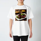 hirokiaaaaaのステーキ定食 スタンダードTシャツ