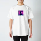 k-famのファッションドッグ・ピンク Regular Fit T-Shirt