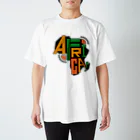 AFRICAN DANCE&DRUM tRibESのサバンナキッズ3　白地＆カラーボディ用Tシャツ"AFRICA!" by QOTAROO　 Regular Fit T-Shirt