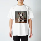 Kybeleのテリアのかわいい子犬のグッズ スタンダードTシャツ