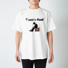 YorozuyaのI need a break（休憩が必要）Tシャツ（イラスト入り） Regular Fit T-Shirt