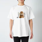 うさぎさんの33ショップ出張版のうさ耳隠れTシャツ【白】 スタンダードTシャツ