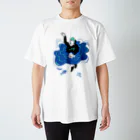 hilo tomula トムラ ヒロのSuper Positive Blue スタンダードTシャツ