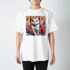 jiji2の額に模様のある猫 Regular Fit T-Shirt