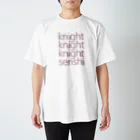 アルカナマイル SUZURI店 (高橋マイル)元ネコマイル店のスリーナイトセンシ(ローマ字ver.) Regular Fit T-Shirt