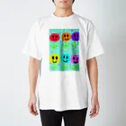 pasonkoのニコニコ花 Regular Fit T-Shirt