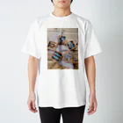 onegoodsのタイルのコースター Regular Fit T-Shirt