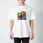 ヤブイヌ製作所のお冷もどうぞムジナ Regular Fit T-Shirt