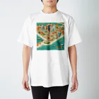 maeken work shopipのマイアミイラスト Regular Fit T-Shirt