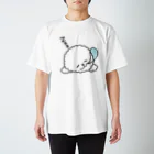 Cute mascot dogsのSleeping Bichon Frise Regular Fit T-Shirt