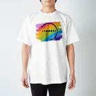  MIRACLE MOONの満ち欠ける月rainbow スタンダードTシャツ