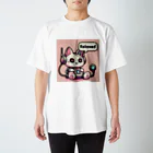 18ban's shopのリラックスするサイバーパンクな猫 Regular Fit T-Shirt