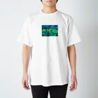 cascaduraの月夜の池 Regular Fit T-Shirt