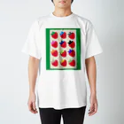 asahimameのいちご柄 Regular Fit T-Shirt