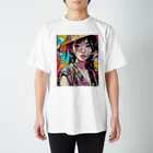 ワンダーワールド・ワンストップのポップアートスタイルのデジタルアート② スタンダードTシャツ