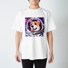 lowalowaの犬の宇宙飛行士イラスト Regular Fit T-Shirt