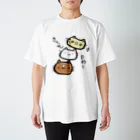 ひらがなねこのきゃっとたわー Regular Fit T-Shirt