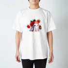 可愛いおばけのお店『ケケ』の可愛いおばけ『イチゴおばけのケケくん』 Regular Fit T-Shirt