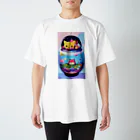 HMKの猫のガラスドーム Regular Fit T-Shirt