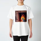 SetsunaAIのおすまし暖炉猫のグッズ Regular Fit T-Shirt