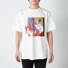 etwoshopの夕映え双猫 スタンダードTシャツ