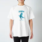 fashion animal  kingdomの水色のシマウマ Regular Fit T-Shirt