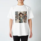 底辺の底辺好きな事を気ままに…。の走る元気な女の子 Regular Fit T-Shirt