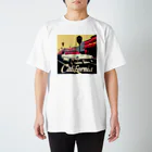 めそぽのカリフォルニアの白い車 Regular Fit T-Shirt