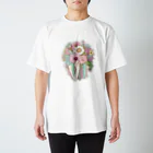 Unicorn0のFlower Regular Fit T-Shirt