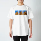シンバのおうちのシンバ証明写真(３ショット) Regular Fit T-Shirt
