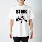 new_squareのSTMR 黒プリント Regular Fit T-Shirt