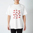 荷台なし８輪トラックのおにく(暗め濃いめ色向け) Regular Fit T-Shirt