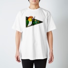 ムクデザインのシロハラインコのビリヤード Regular Fit T-Shirt