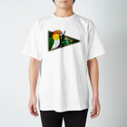 ムクのシロハラインコのビリヤード Regular Fit T-Shirt