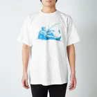 8ball.AI.artの釣り人一服中 スタンダードTシャツ